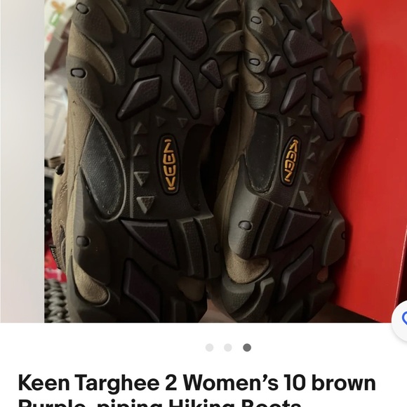 Women’s keen targhee 2 size 10 hiking boots purple accents - Picture 4 of 9